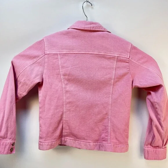 Avon Pink Denim Wear It To End It Breast Cancer Crusade Jean Jacket Womens Sz M - Picture 10 of 10